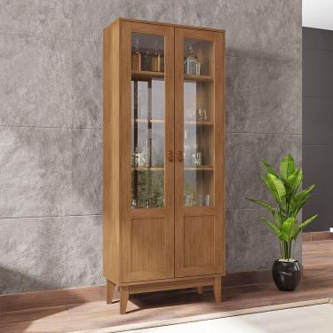 Imagem de Cristaleira 02 Portas Lyra Cedro Casa D