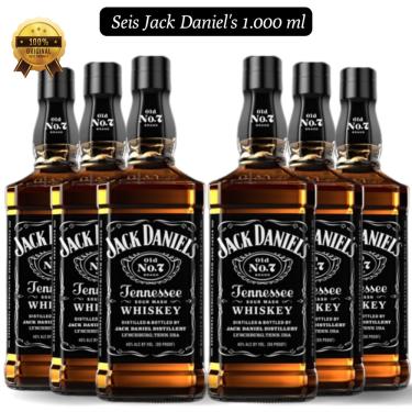 Imagem de Kit 6 Whiskey Jack Daniel's Old No.7 1.000ml 40% vol