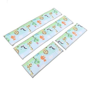 Imagem de Grade de Cama de Segurança, Grade de Cama Impressão Em Cores Sólidas Anti-colisão Suave Simples para Casa bebê (Tipo2 3,6L)