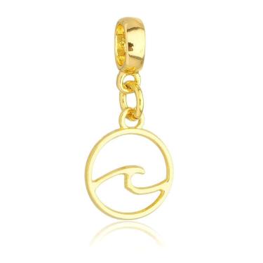 Imagem de Pingente Berloque Onda do Mar Pandora Banhado a Ouro 18k - Premium