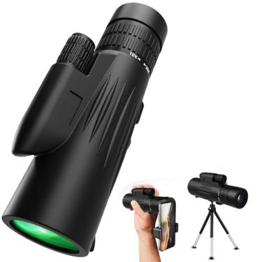 Imagem de Telescópios monoculares com zoom de alta potência com prisma BAK4 e lente FMC, com ampliação real de 10-30x e lente objetiva de 42 mm. Telescópio monocular zoom para smartphone, ideal para observação de pássaros, caminhadas