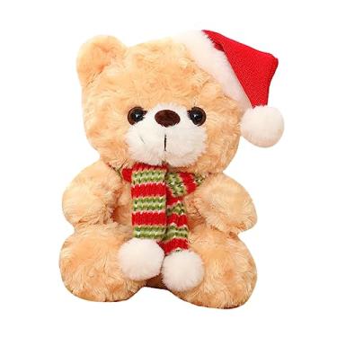 Imagem de BRIGHTFUFU Urso De Natal Brinquedos Infantis a Granel Brinquedos Para Crianças Animais Empalhados Boneco De Pelúcia Papai Noel Animal Garota Urso Desenho Animado Algodão Pp