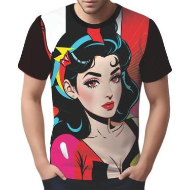 Imagem de Camisa Camiseta Tshirt Pin Up Mu.Lher Morena Pop Art Moda 11 - Enjoy S