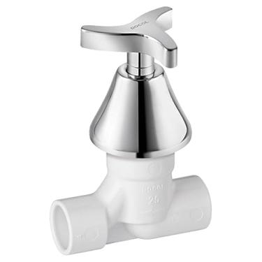 Imagem de Docol Primor Registro BaseTec PVC Cerâmico 25mm com Acabamento - Cod.Novo: 90006761006 Cod.Antigo: 00676106