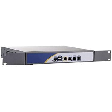 Imagem de Dispositivo Firewall, VPN, dispositivo de Hareware Firewall, aparelho de segurança de rede, roteador PC, 4 Intel Gigabit Lan J1900, R1, COM, VGA, com ventilador, (4 GB de RAM, 64 GB SSD)