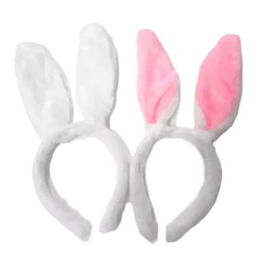 Imagem de Tiara Orelha De Coelho Pelúcia Infantil Páscoa Festas (Rosa)
