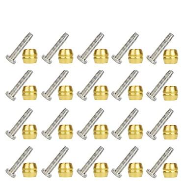 Imagem de CYCEARTH Kit de inserção de conexão de freio de bicicleta oliva e latão para mangueira de óleo de freio a disco hidráulico Shimano BH90 (BH-90 (20 peças))