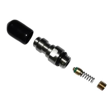 Imagem de Válvula de desconexão rápida macho com bico de enchimento de 8 mm com aço inoxidável unidirecional para paintball airsoft PCP mergulho montanhismo (M8 x 1 fio)