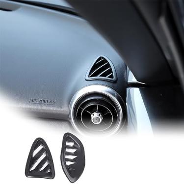 Imagem de JONKOKO Moldura de acabamento da tampa da saída de saída de ar do console central do carro para Mazda MX-5 ND 2015-2023 Adesivo de acabamento de saída de ventilação de ar condicionado interior frontal