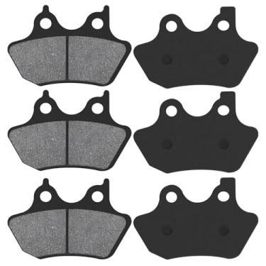 Imagem de CTLLKG Pastilhas de freio dianteiras e traseiras para Harley FLHTCU-I Electra Glide Ultra Classic/FLHRCi Road King Classic/Touring, trem noturno Softail Deuce Super Wide Low Glide Sportster XL883