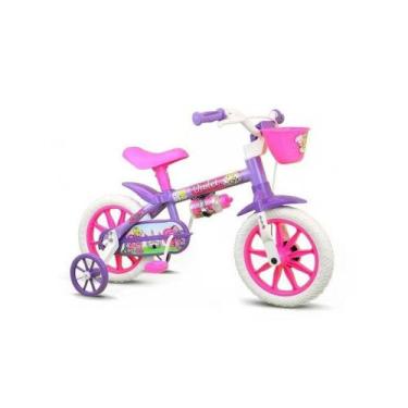 Imagem de Bicicleta Aro 12 Violet Com Rodinhas E Squeeze - Nathor