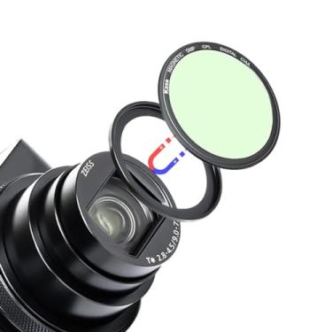 Imagem de Kase Wolverine Filtro CPL magnético com anel adaptador para Sony ZV-1 ZV1 / RX100 VII VI V III II/Ricoh GR II III, vidro óptico à prova de choque e filtro polarizador circular multirevestido HD