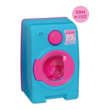 Imagem de Máquina De Lavar Brinquedo Infantil Com Som E Luz - Usual Brinquedos