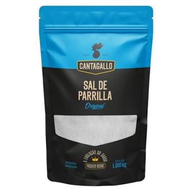 Imagem de Sal de Parrilla Original CantaGallo 1kg Refil Econômico Pouch Tempero para Churrasco
