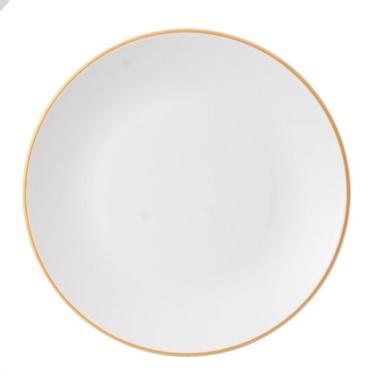 Imagem de Prato Raso Porcelana Filete Ouro Legacy Gold 26,5cm 6un L`Hermitage