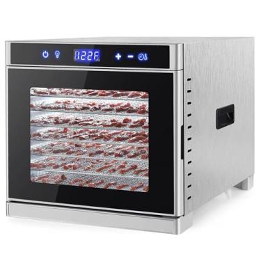 Imagem de 700W Máquina desidratadora de alimentos, Máquina de Secagem de Alimentos com 8 Malha De...