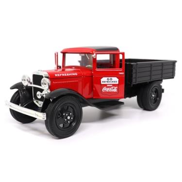 Imagem de 1931 Ford Model AA Pickup Truck Red and Black Go Refreshed - Drink Coca-Cola 1/24 Diecast Model Car by Motor City Classics