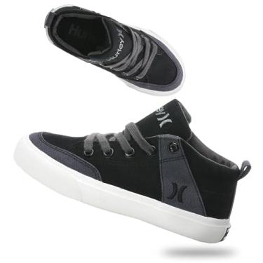 Imagem de Hurley Roddy Kids High Top Skate Tênis esportivo para meninos e meninas, Cinza, 12 Little Kid