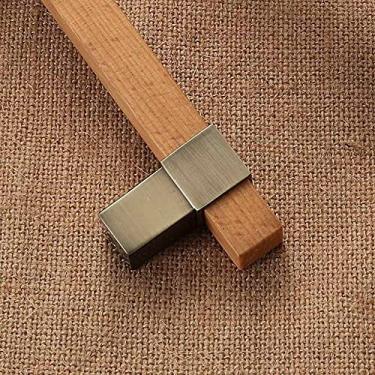 Imagem de Maçaneta de porta de madeira, gaveta de móveis, protetor de porta, maçaneta para maçanetas e alças, gavetas, bronze, furo de 224mm