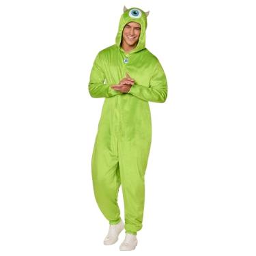 Imagem de Spirit Halloween Monsters Inc. Adult Mike Wazowski Jumpsuit Costume | Officially licensed | Disney | Pixar- L/XL