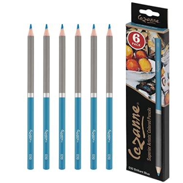 Imagem de Lápis de cor premium Creative Mark Cezanne azul brilhante pacote com 6 - lápis de desenho altamente pigmentados - lápis de colorir para desenhar, misturar, colorir e mais