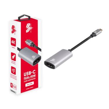 Imagem de Cabo Adaptador Usb C Para Hdmi Fêmea 4k 60hz Thunderbolt 3 - 5+, ATC-0
