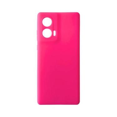 Imagem de Capa Aveludada Lançamento Compatível Motorola Moto G85 5G - DB, Pink