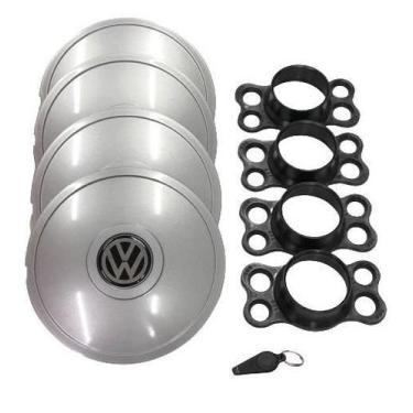 Imagem de Calotas Miollo Vw Saveiro Aro 14 2009/2012 Tradicional Prata