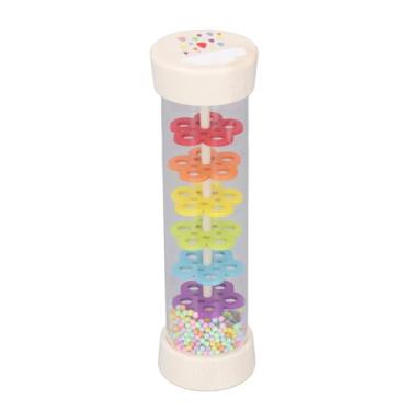 Imagem de Instrumento Musical Rainmaker Rain Stick para Bebês, Brinquedo Sensorial Colorido Chocalho Shaker, Gotas de Chuva Com Miçangas de Agitação Musical de Madeira, Brinquedos