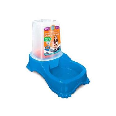 Imagem de Alimentador Automático Duplo Pet Injet para Cães Azul