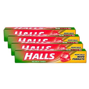 Imagem de Kit 4 Bala Halls Melancia 28g