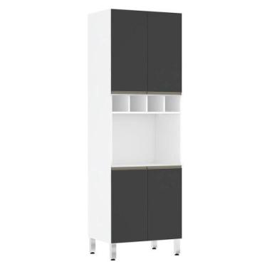 Imagem de Torre Perola 70 cm com Nicho Microondas 4 Portas mais 1 Nicho Luciane 