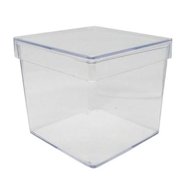 Imagem de Caixa Acrílica Transparente 5cm x 5cm - 10 Unidades - LSC Toys