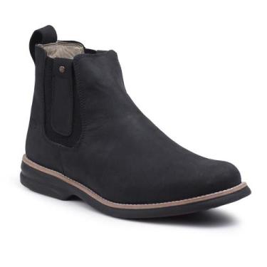 Imagem de Bota Masculina Cano Curto Couro Botina Chelsea Casual - Bell Boots, Pr