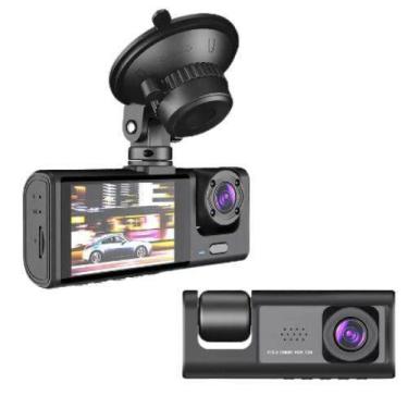 Imagem de 2 Lentes De Câmera Dvr De Carro Dash De 2 Canais Hd 1080 - Snsimports