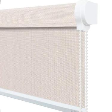 Imagem de Persiana Rolo Screen 3% Bege - 1,10m x 2,50m - RM Policarbonatos e Ace