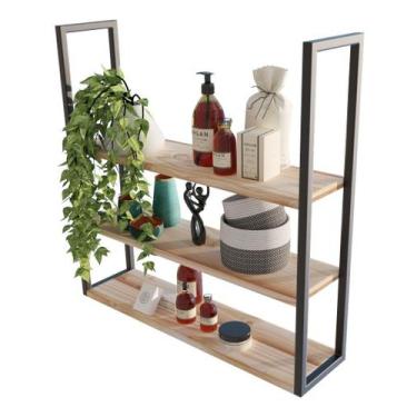 Imagem de Suporte Preto Moderno 80cm Flutuante Para Casa - Technox