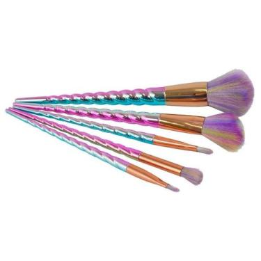 Imagem de Kit Pincel de Maquiagem 5 Peças Unicórnio - My Girl