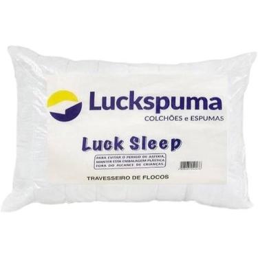 Imagem de Travesseiro De Flocos De Espuma Luckspuma Branco - Web Casa