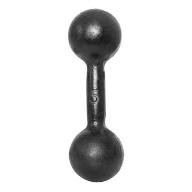 Imagem de Halter Bola 05kg Pintado Preto Ferro Fundido Academia Musculação - Alt