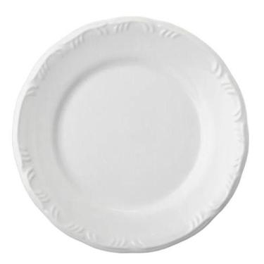 Imagem de Prato Raso Pomerode 26cm - Schmidt (Cód. 2089), Branco, 25,6cm