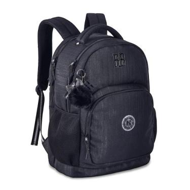 Imagem de Mochila Rebecca Bonbon RB24579 de Costas Preta Grande Feminina Com Bol