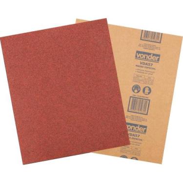 Imagem de Lixa folha massa g50 225x275mm vda-57 com 50 peças - Vonder