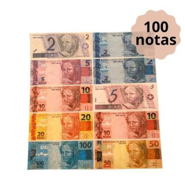 Imagem de Jogo Dinheirinho de Brinquedo 100 notas - PMBI