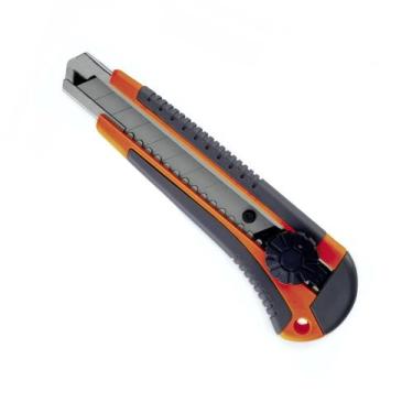 Imagem de Estilete Profissional Grande Corpo em Aço 8 Lâminas Borracha Ajax, Úni