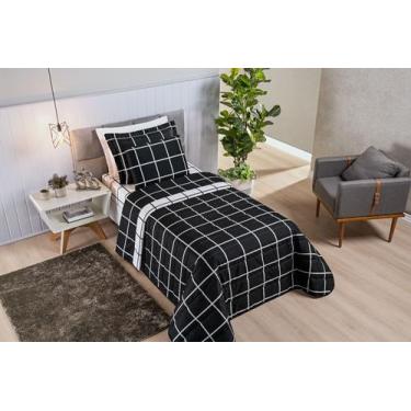 Imagem de Cobre Leito Solteiro Austin 2Pçs Dupla Face Micropercal 200 Fios Vária