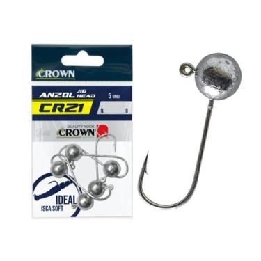Imagem de Anzol Jig Head Crown CR21 TN Nº 2/0 (5gr) - 5 Peças