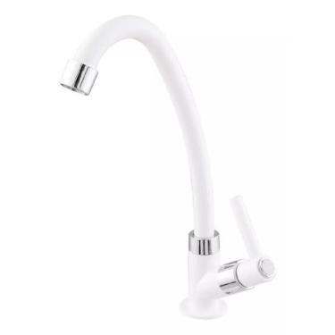 Imagem de Torneira Abs Branca Pia Cozinha Parede   - Montelar Acabamentos