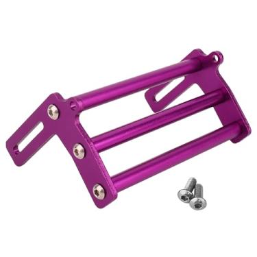 Imagem de Pothyes Aluminum Front Bumper Bull Bars for 1/10 RC Crawler Axial SCX10 TRX4 LCG Chassis FJ40 Dodge Power Wagon Cab Cliffhanger Body (Purple)