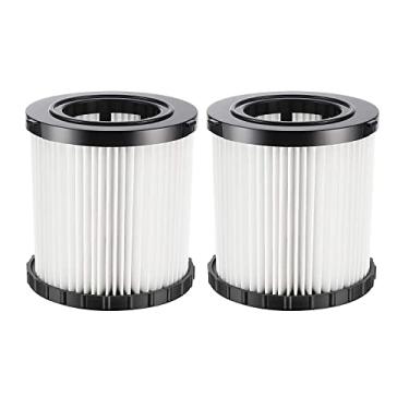 Imagem de Filtro de substituição DCV5801H HEPA para aspirador de pó molhado/seco DeWalt DCV580 e DCV581H, lavável e reutilizável (pacote com 2)